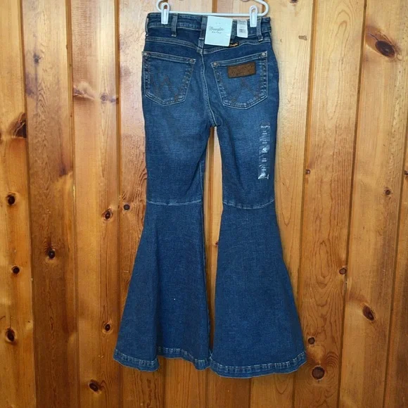 Wrangler retro women’s flare western jeans size 25X30 cowgirl rodeo jeans NWT - Picture 5 of 13